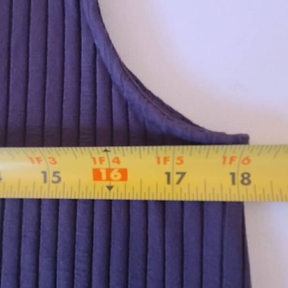 J Jill Womens Ribbed Sleeveless Shift Grey Casual Dress Medium Petite - Picture 9 of 12